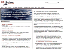Tablet Screenshot of kerberos.org